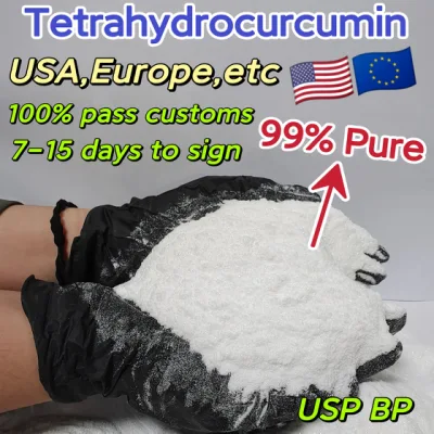 중국 공급 업체, 화장품 원료 99% 순수 테트라히드로쿠르쿠민, 테트라히드로쿠르쿠미노이드, 피부 미백용 Thc 분말, 안전 의무
